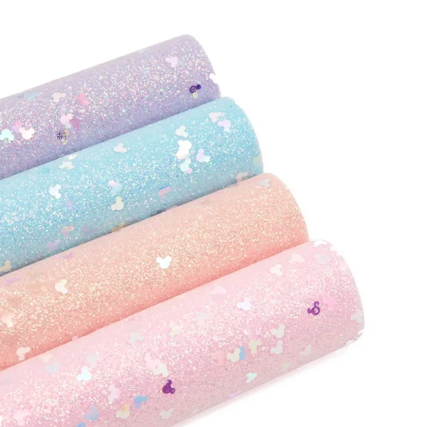 Sweet Glitter Fabric for Fuse Bead Projects DIY Craft Material
