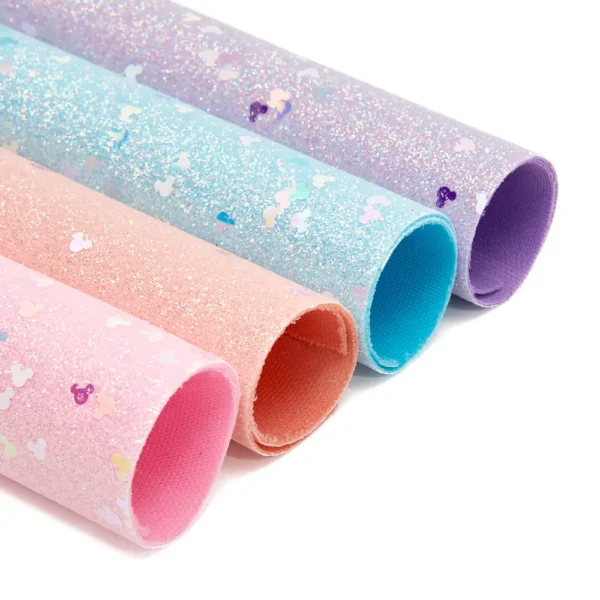 Sweet Glitter Fabric for Fuse Bead Projects DIY Craft Material