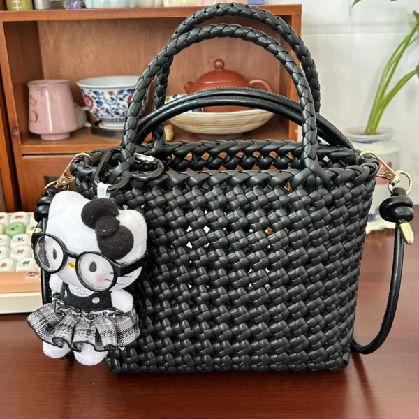 Handwoven Classic Black Mini Bag