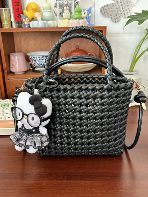 Handwoven Classic Black Mini Bag
