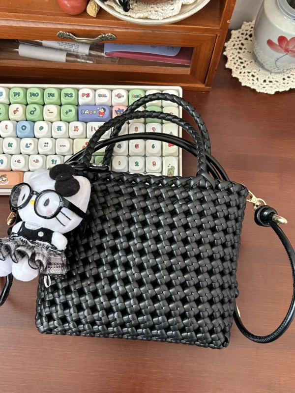 Handwoven Classic Black Mini Bag