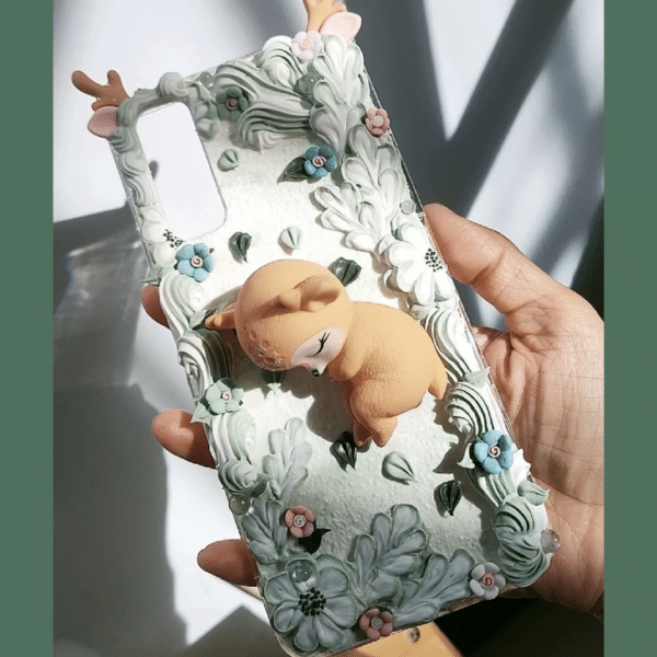 Handmade Deer Cream Phone Case | Available for All Phone Models