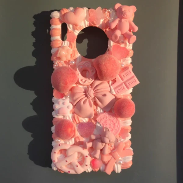 Handmade Pink Cream Phone Case | All Models Available