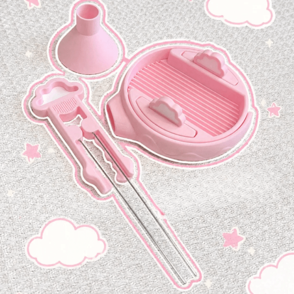 Cloud-Shaped Rotating Bead Scoop Set