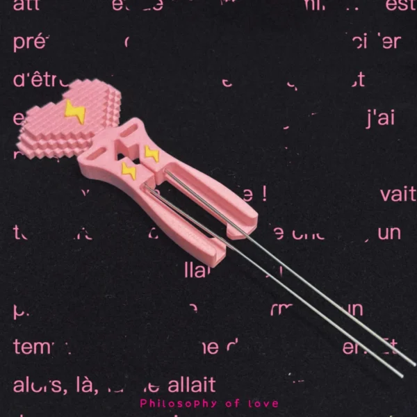 Peach Heart Dual-Needle Bead Pen Set